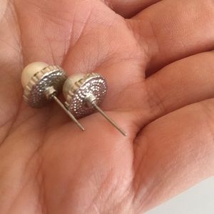 Jewelry - Faux diamond and pearl earrings. Jewelry - Faux diamond and pearl earrings.